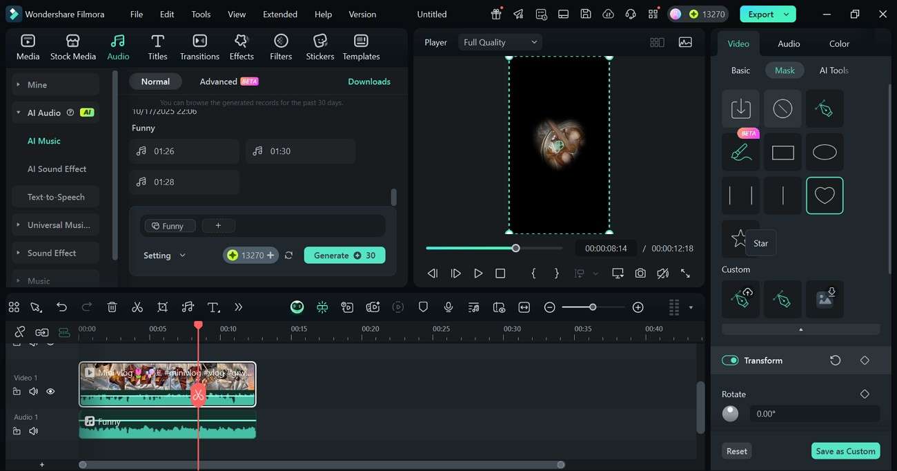 video mask wondershare filmora