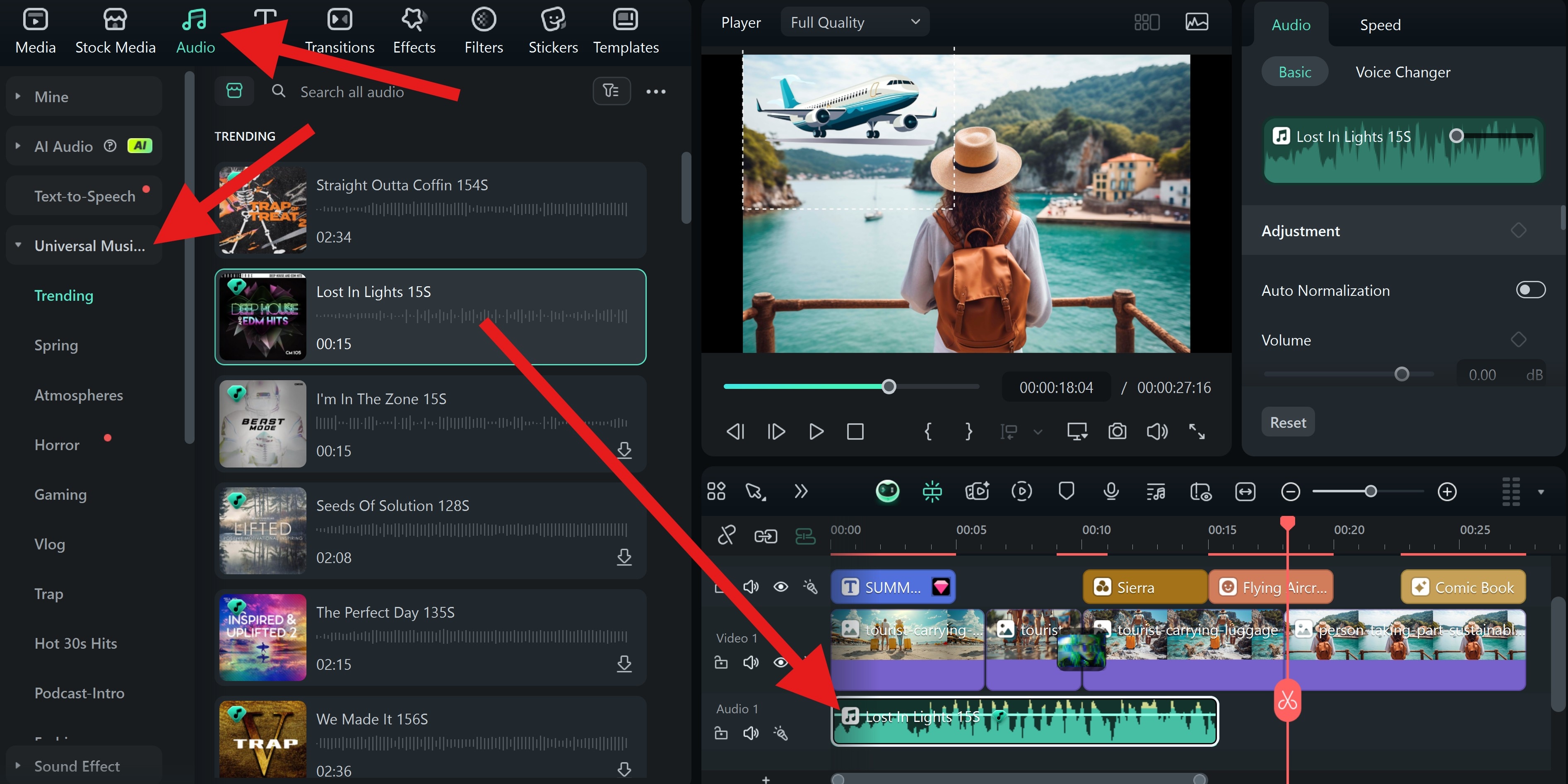 add song to windows slideshow filmora
