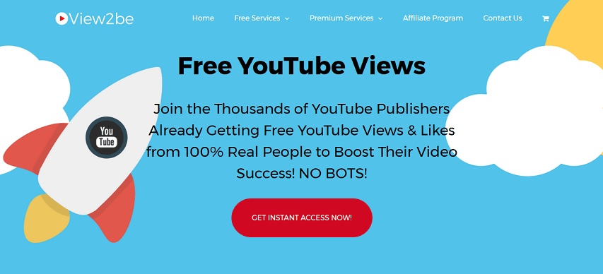  view2be visitas gratis en Youtube