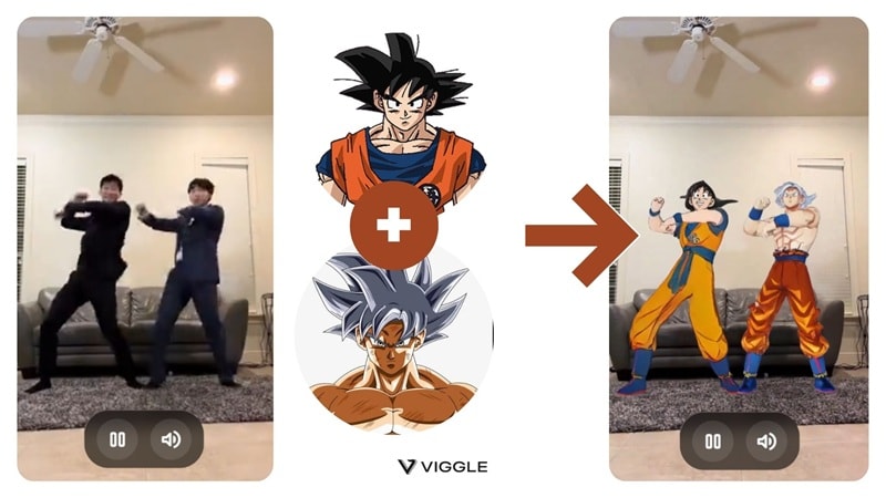 viggle ai transformation result