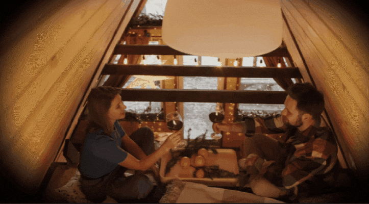 color grading with vignette effect