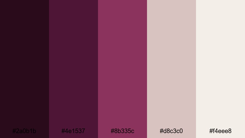 vineyard black tie vineyard color palette with hex codes