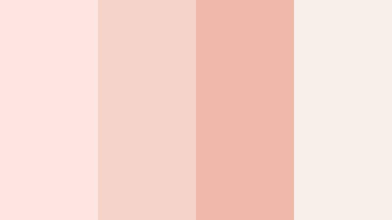 vintage bridal glow misty rose color palette with hex codes
