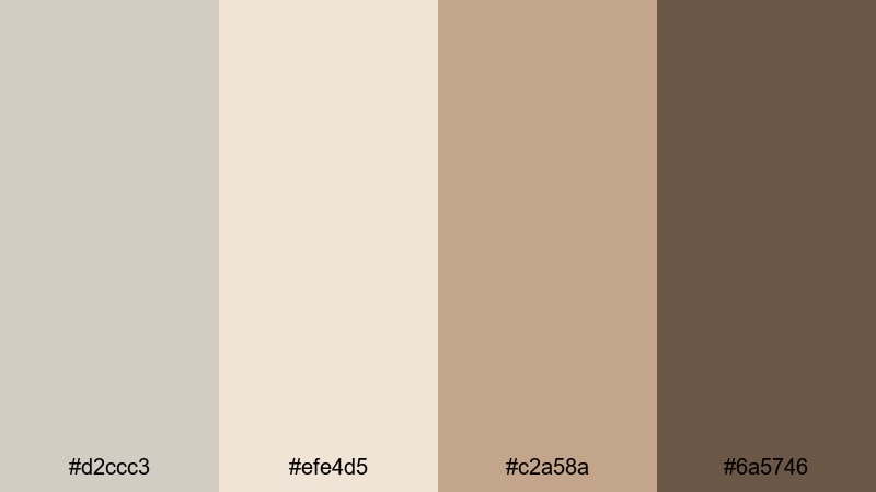 vintage cafe timberwolf timberwolf color palette with hex codes