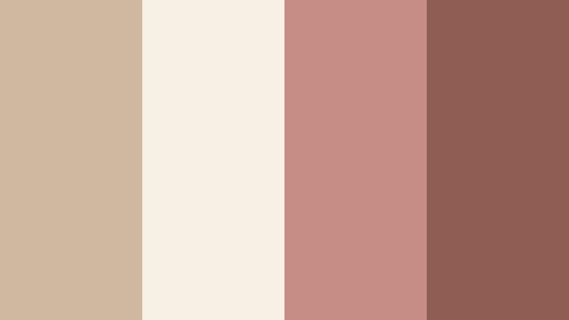 vintage film romance soft sand beige color palette with hex codes