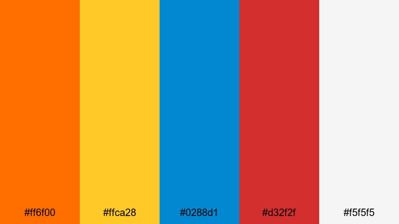 vintage halftone heroes pop art color palette with hex codes