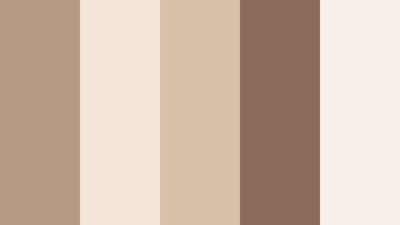 vintage latte romance warm taupe color palette with hex codes