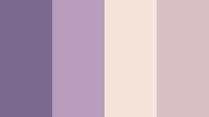 vintage letterpress haze dusky lavender color palette with hex codes