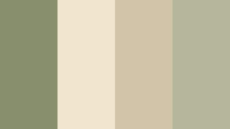 vintage linen olive olive mist color palette with hex codes