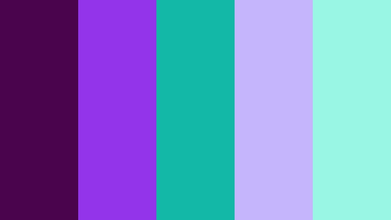 violet data bloom purple and cyan developer tool color color palette with hex codes