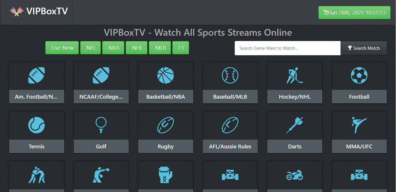 vipboxtv sports