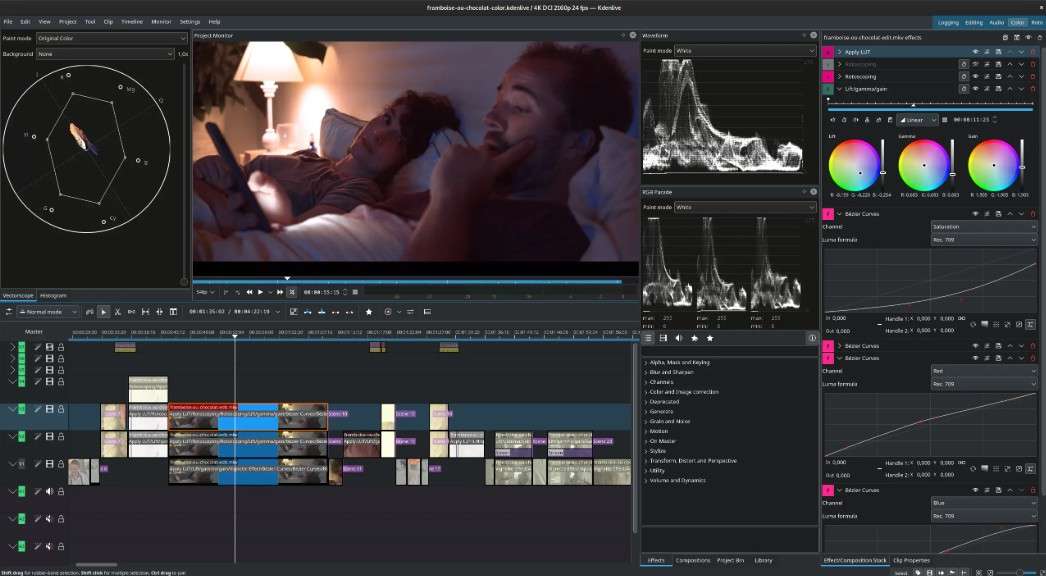 kdenlive free vfx software