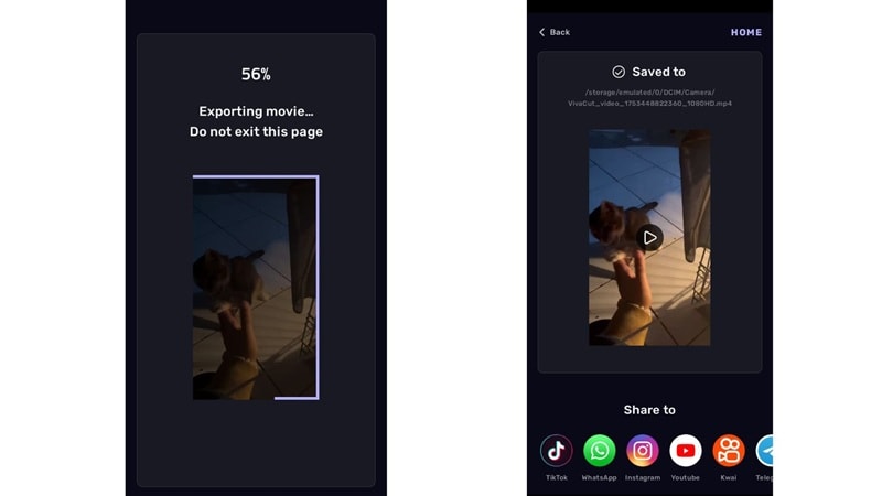 performance testing in vivacut app