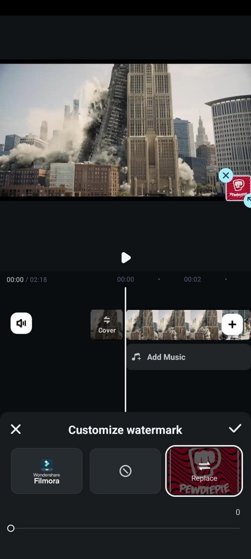 filmora app interface