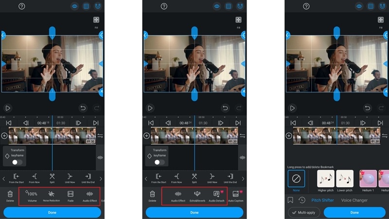 vllo app audio tools options