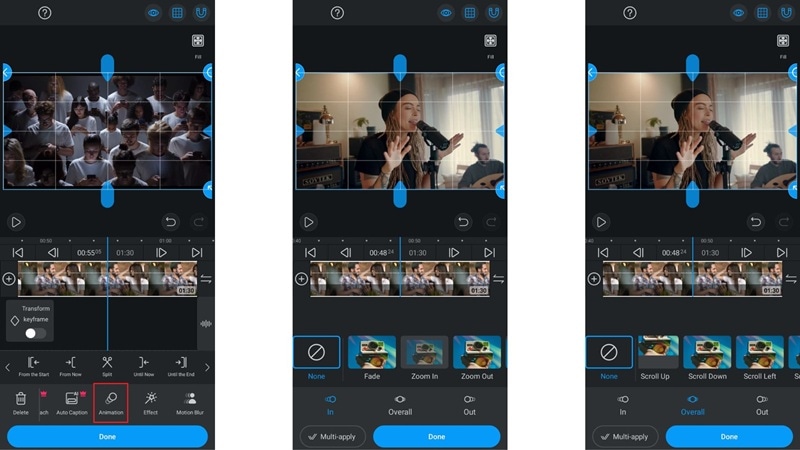 vllo app animation tools options