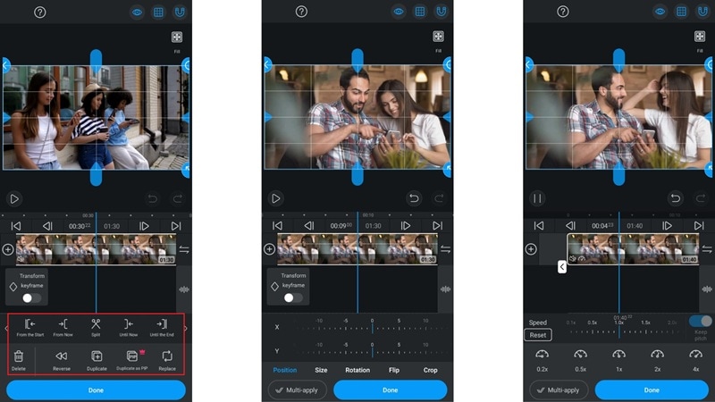 vllo app editing tools options