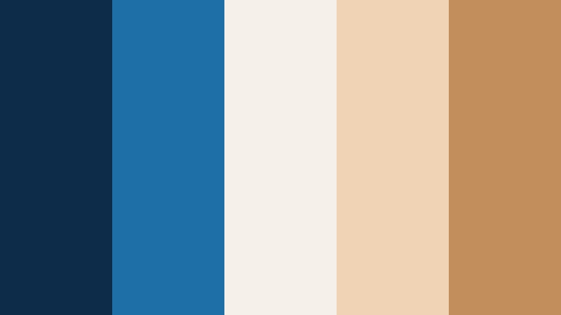 vlog morning latte digital blue color palette with hex codes