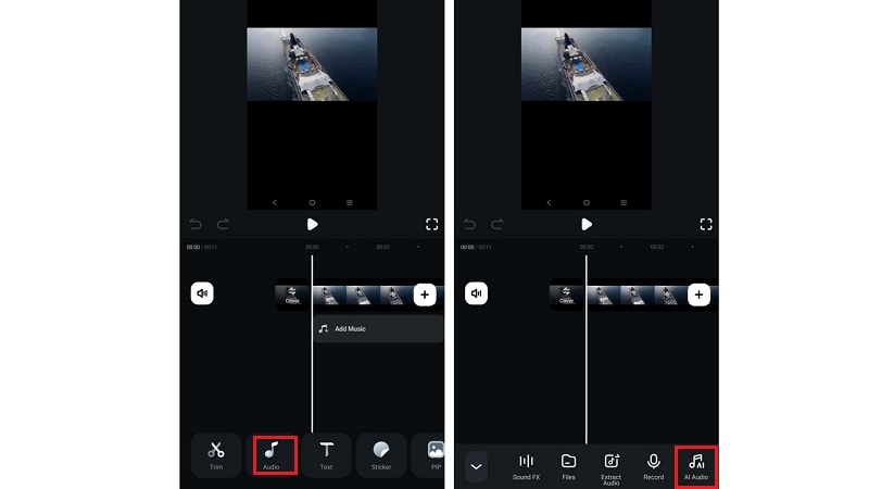 add ai music