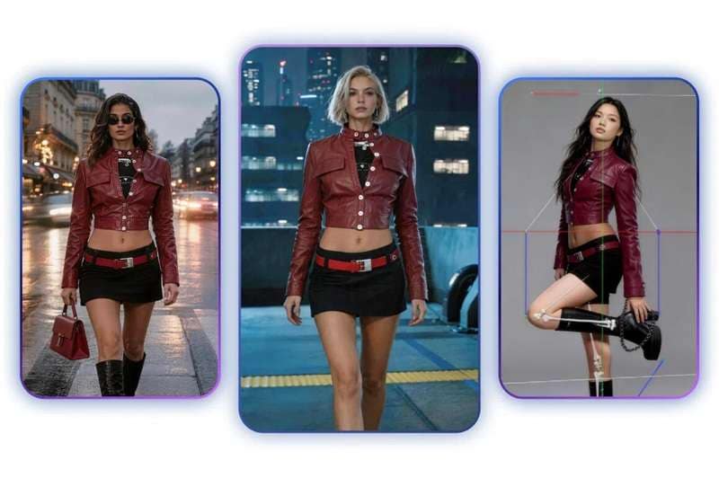 vmake ai template for fashion studio