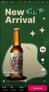 new arrival template