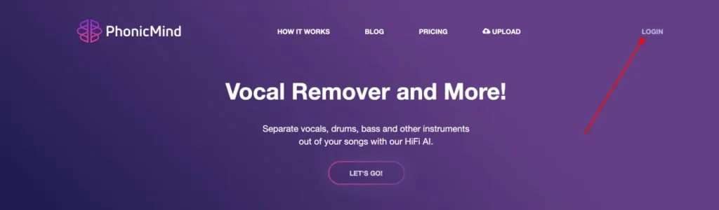 phonicmind vocal remover website