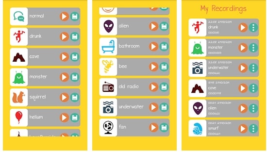 Aplicativo Voice Changer da Aleaf Games 