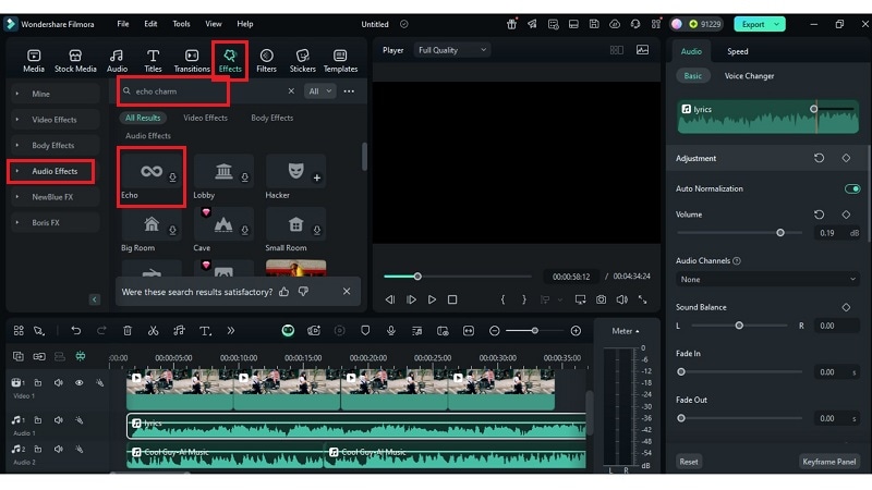 apply audio effects
