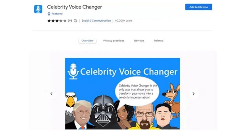 celebrity voice changer