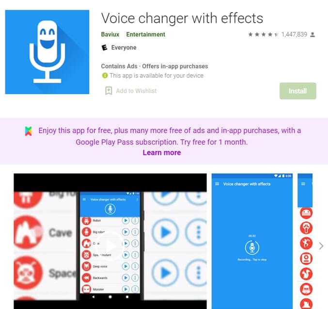 Ứng dụng thay đổi giọng nói cho TikTok trên Android