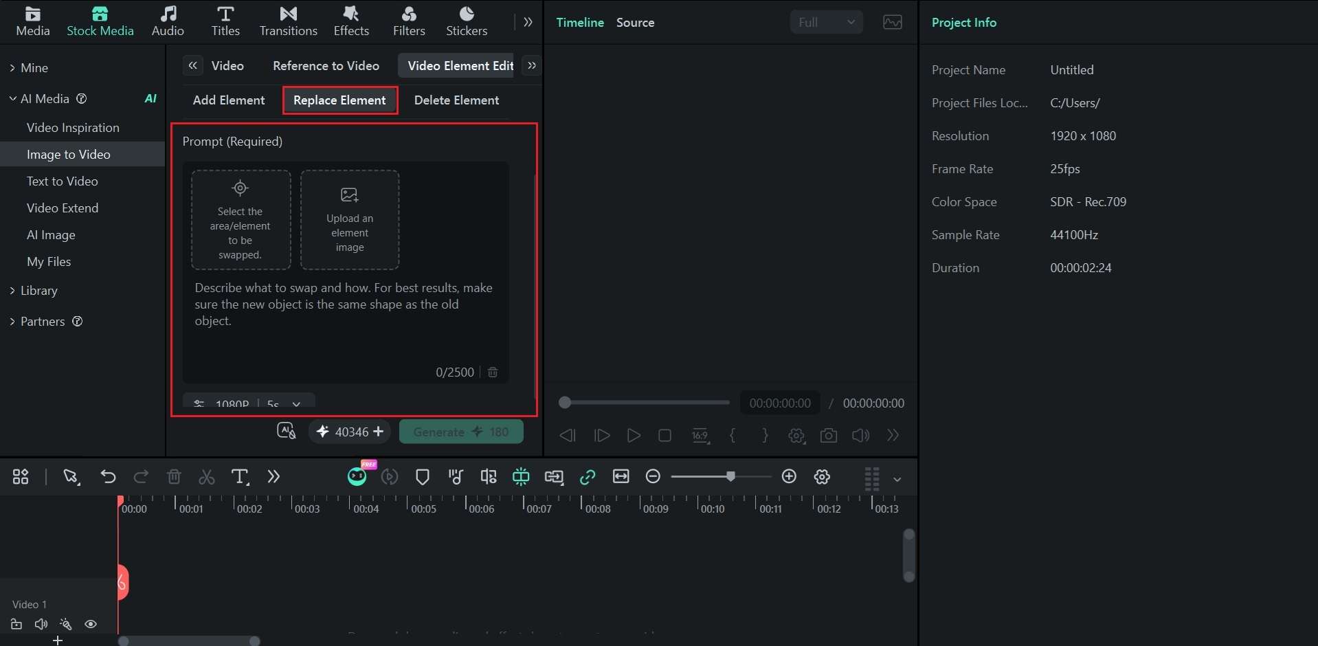 select replace element