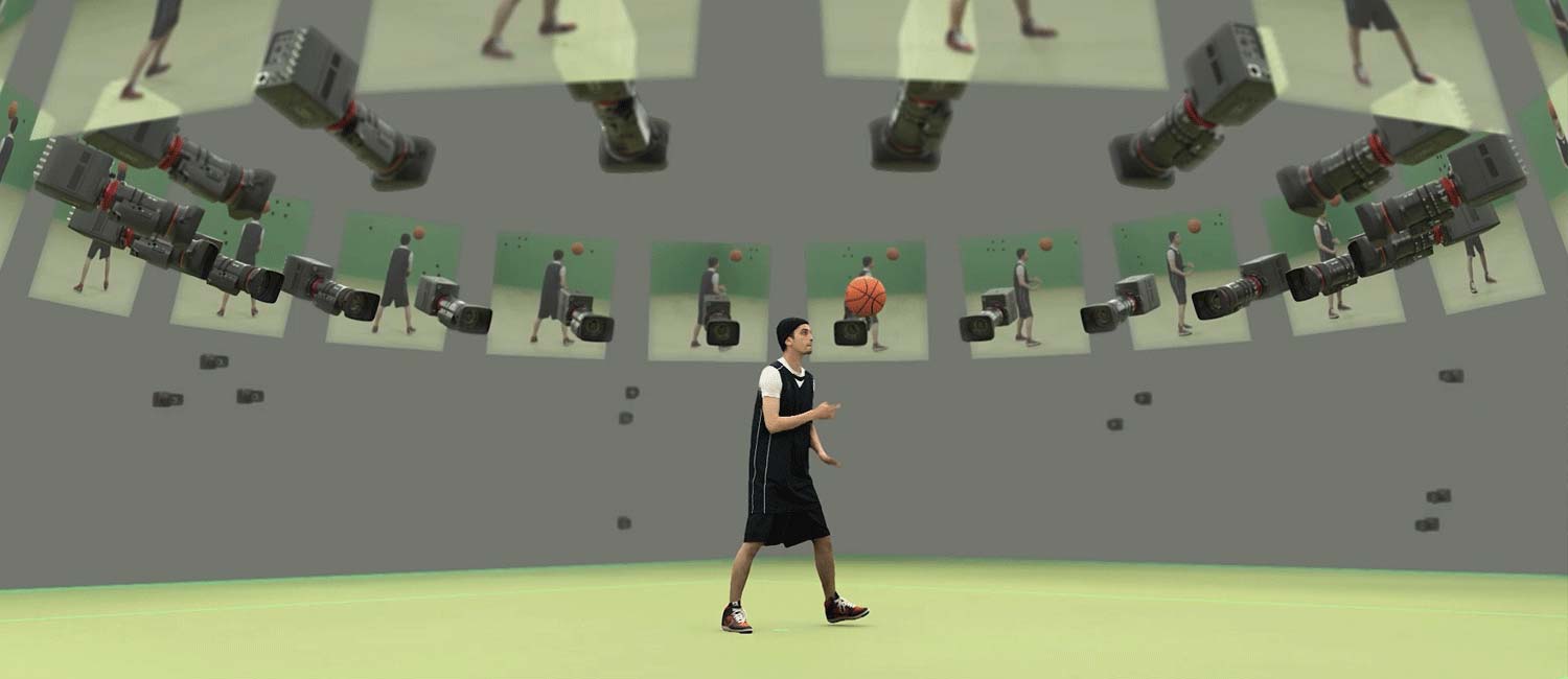 image showcasing how volumetric video recording