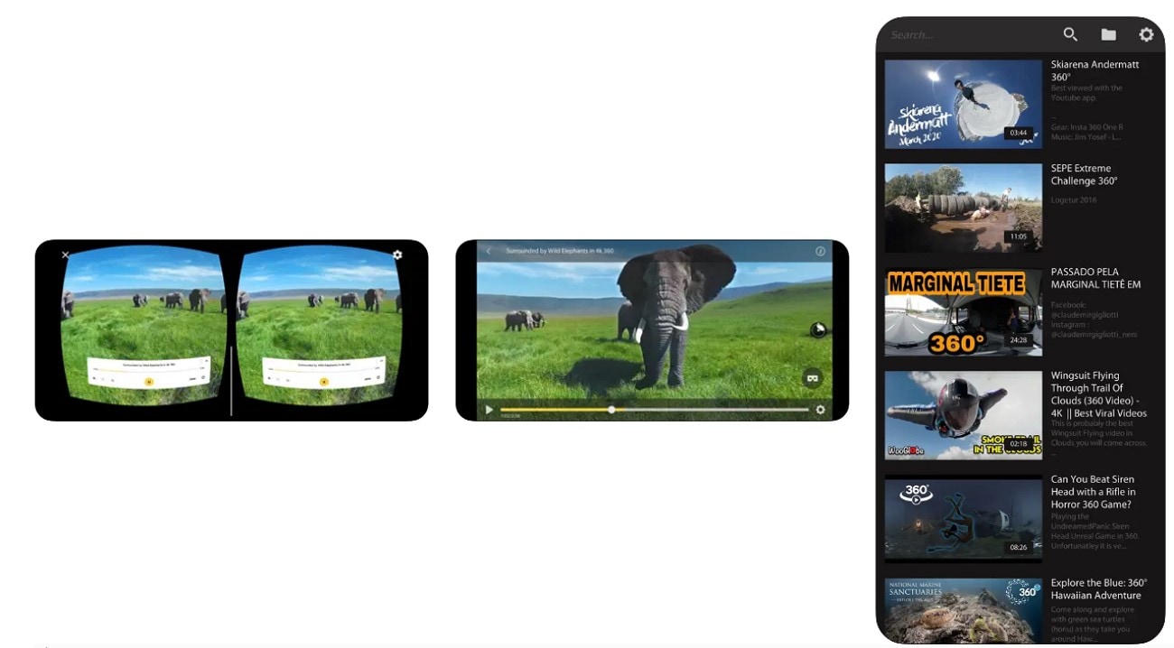 gizmo vr video player ios and android