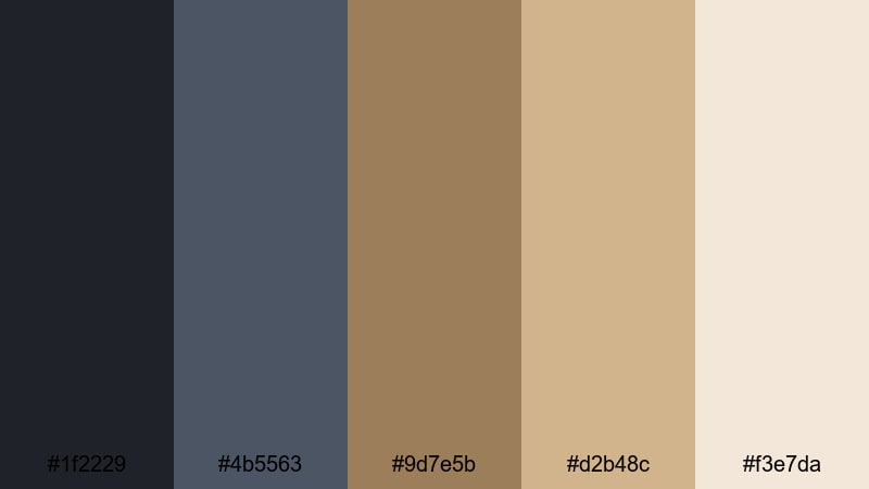 warehouse loft studio urban color palette with hex codes