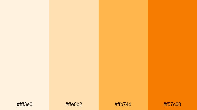 warm beige workspace flat color palette with hex codes