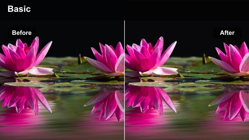 Warm golden cinematic TikTok filter over a car driving down a sunlit coastal highway.