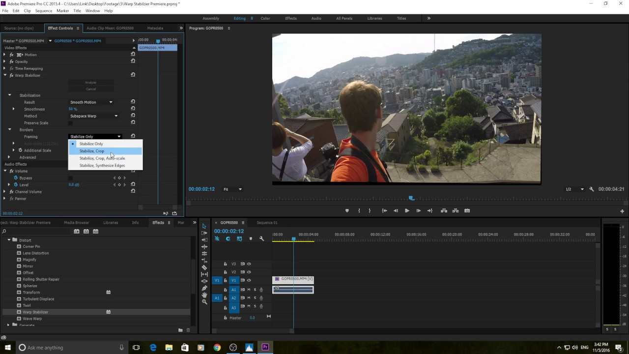 Warp Stabilizer dans Premiere Pro – Qu’est-ce que c’est et comment l’utiliser