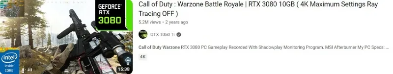 warzone Thumbnail von gtx 1050 ti