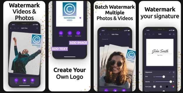 watermark app screenshots