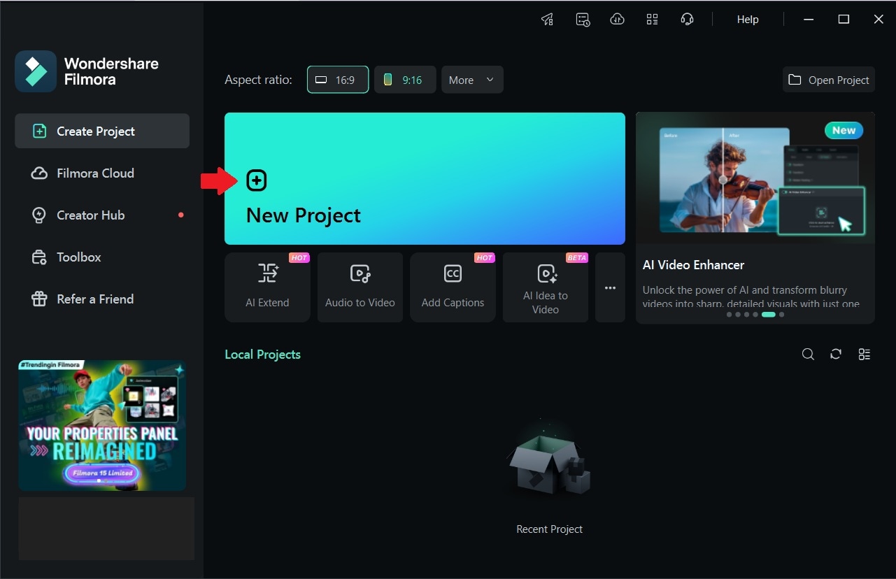 create a new project