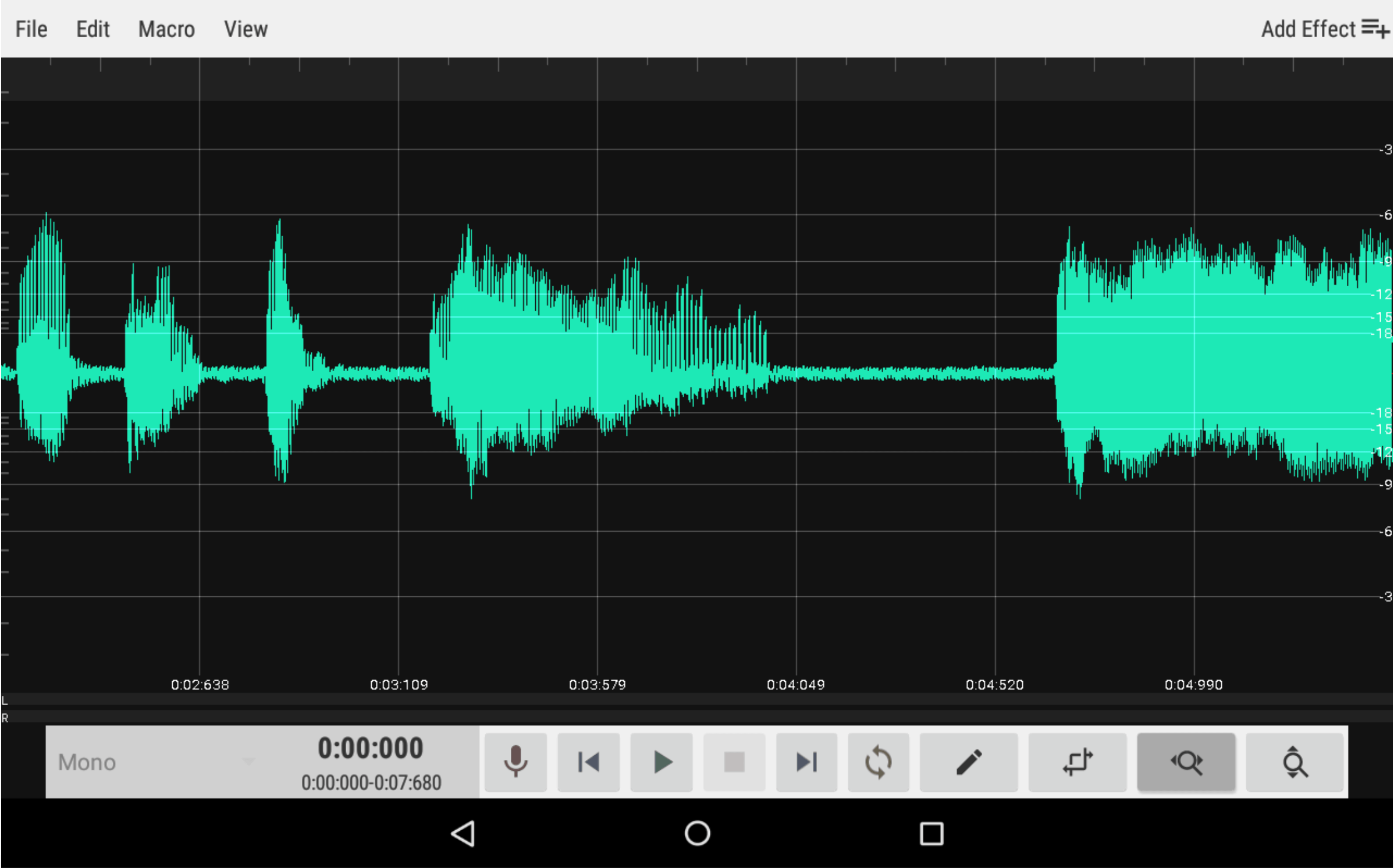 editor de audio para Android - WaveEditor