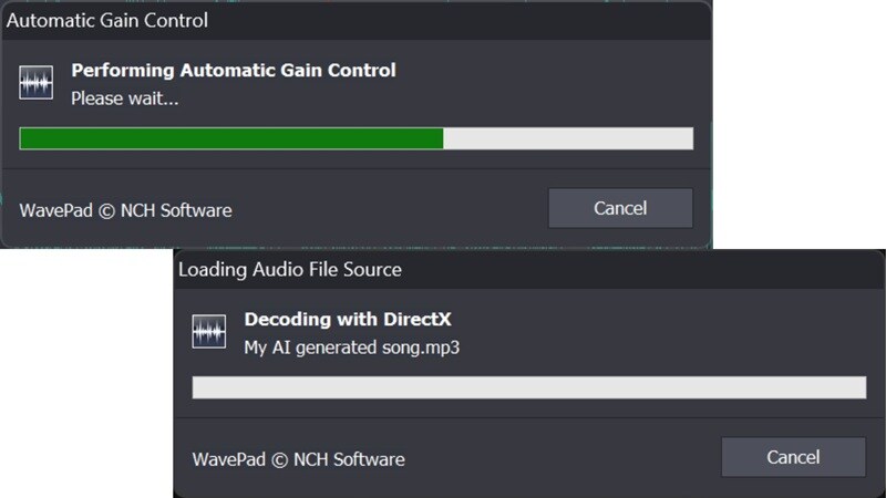 loading speed in wavepad audio editor