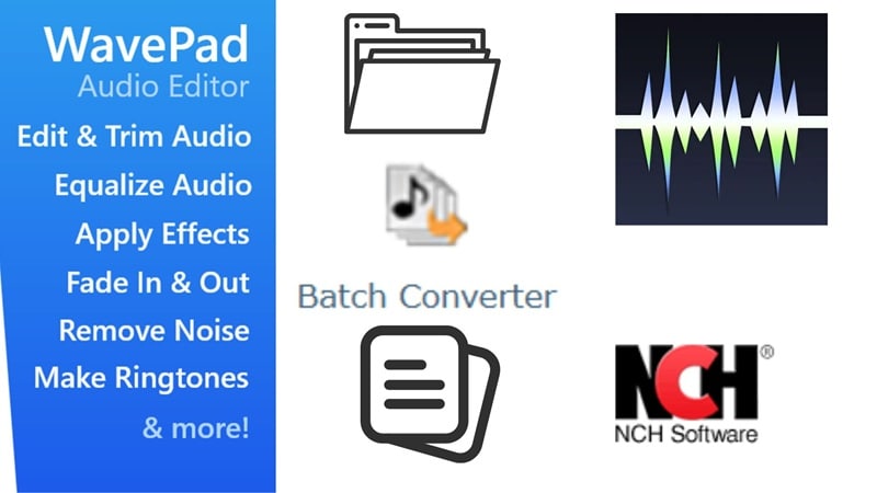 batch audio editing in wavepad editor