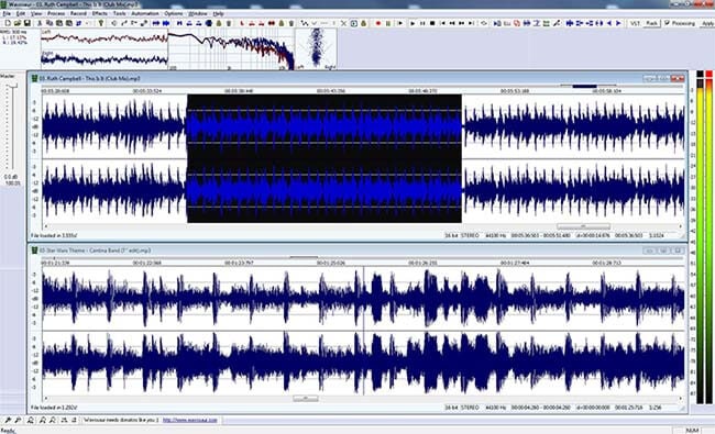 wavosaur gratis software-interface voor muziekopname