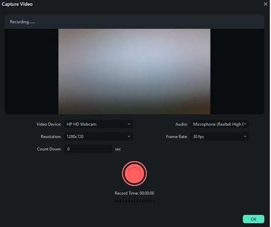 enable webcam