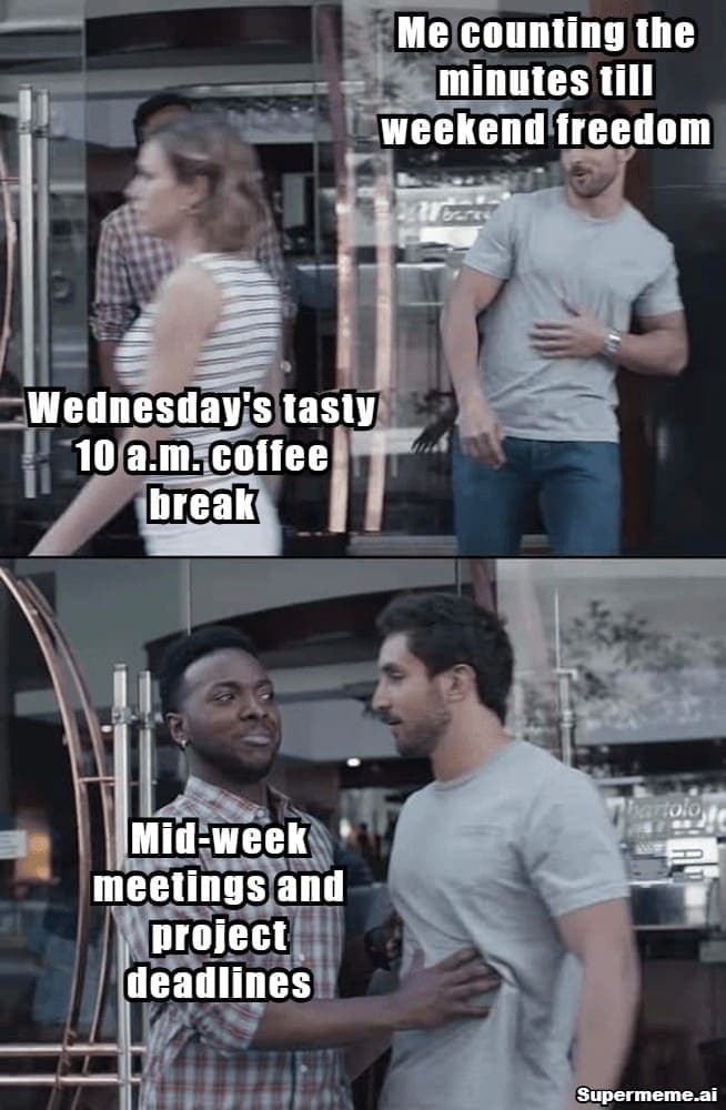 weekend freedom and wednesday