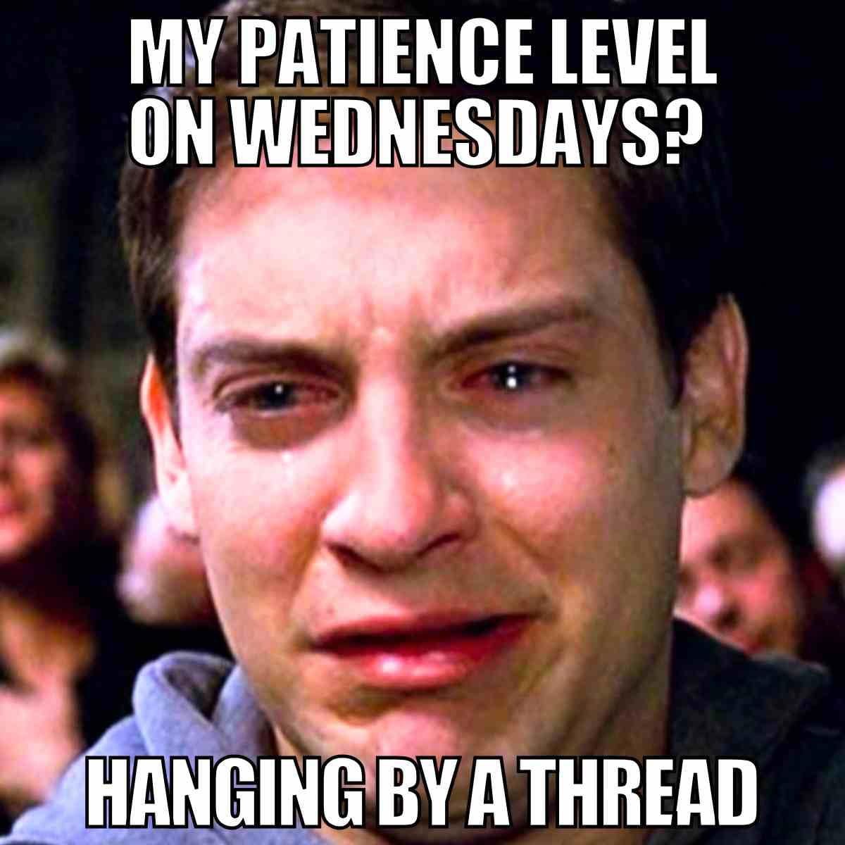 no patience on wednesday