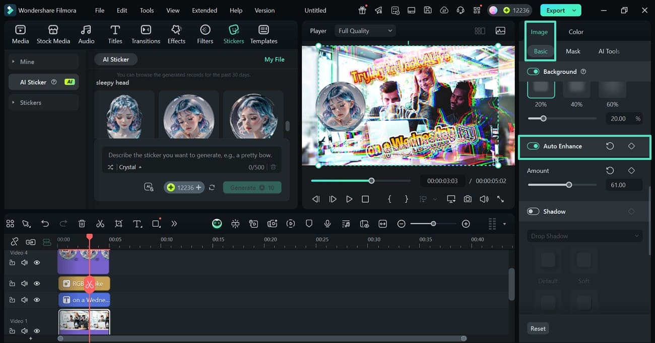 auto enhance meme filmora pc
