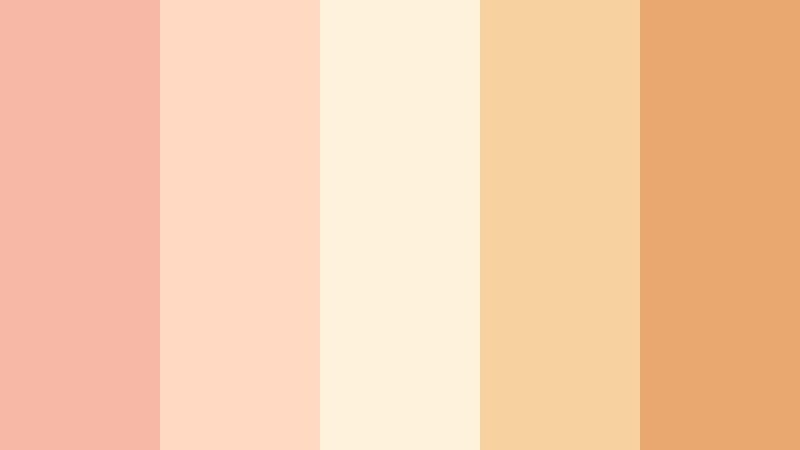 weekend brunch vibes muted salmon color palette with hex codes
