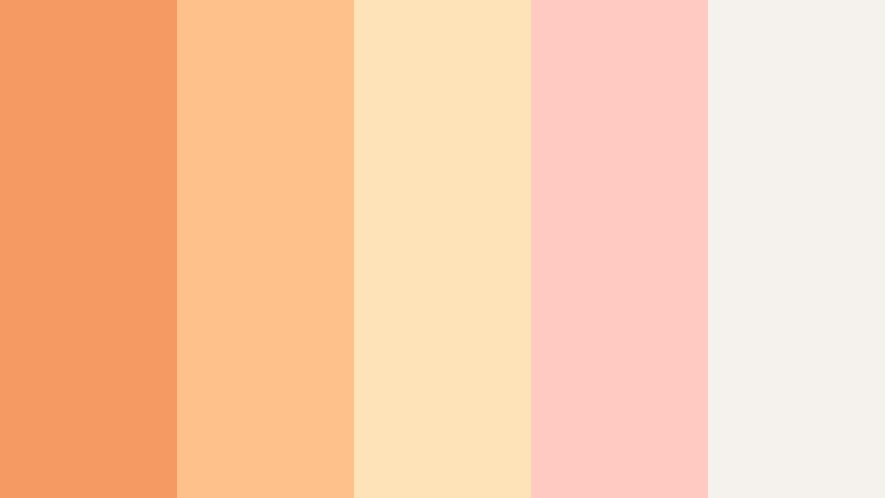 weekend brunch vibes muted sunset orange color palette with hex codes